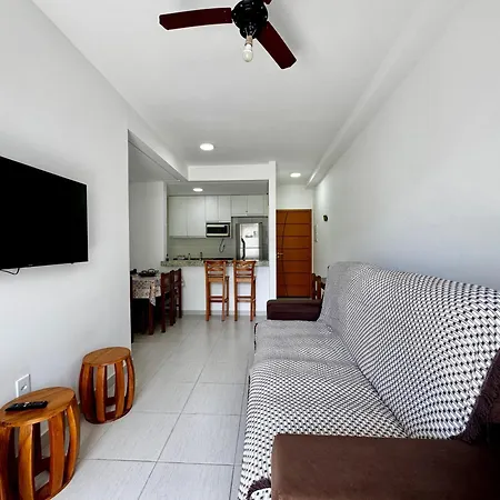 Apartamento Praia Grande Ubatuba com Churrasqueira Privativa-3